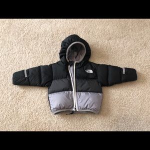 North Face toddler puffer coat (reversible)